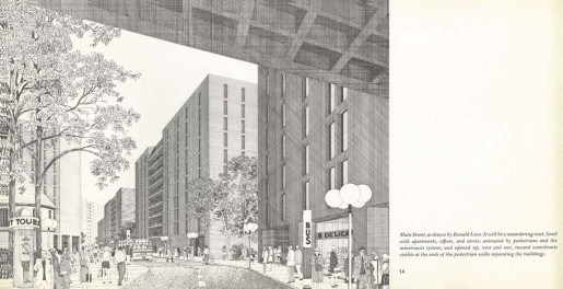 Exhibition catalog, The Island Nobody Knows, Johnson and Burgee Architects. New York State Urban Development Corporation, 1969, 14.
